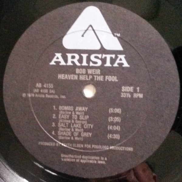 Bob Weir : Heaven Help The Fool (LP, Album)