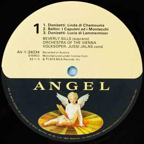 Beverly Sills, Orchestra Of The Vienna Volksoper*, Jussi Jalas : Bellini And Donizetti Heroines (LP, Album, RE, RM)