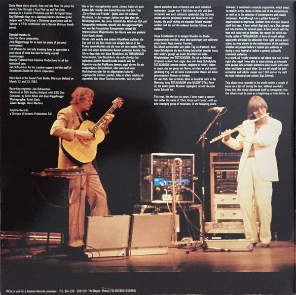 Siegfried Schwab / Chris Hinze / Jasper Van't Hof : Total Musik (LP, Album)