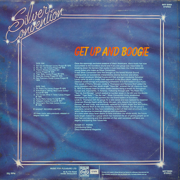 Silver Convention : Get Up And Boogie (LP, Comp)