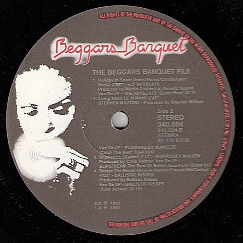 Various : The Beggars Banquet File (LP, Comp)