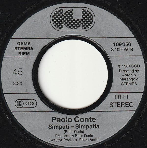 Paolo Conte : Gli Impermeabili (7", Single)
