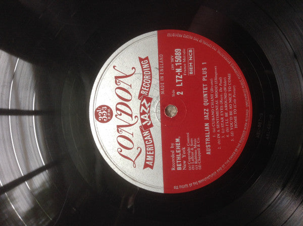 The Australian Jazz Quintet With Osie Johnson : The Australian Jazz Quintet +1 (LP)