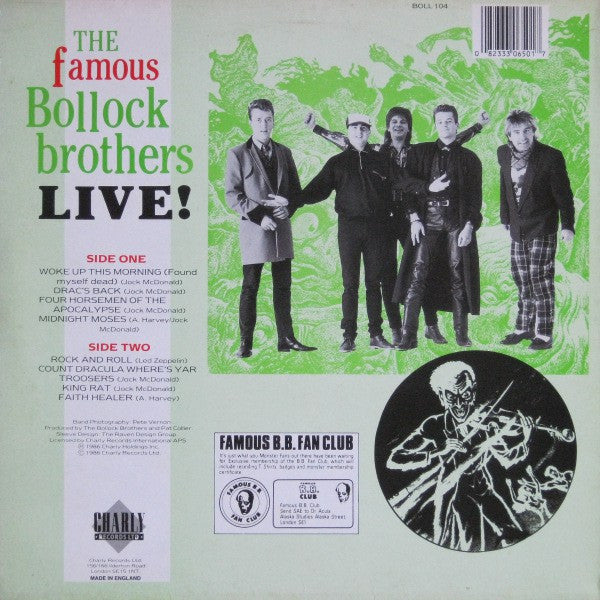 The Bollock Brothers : In Private In Public (Live!) (LP)