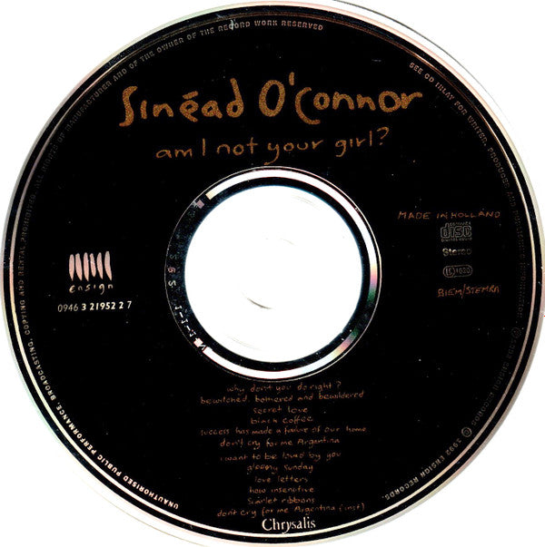 Sinéad O'Connor : Am I Not Your Girl? (CD, Album)