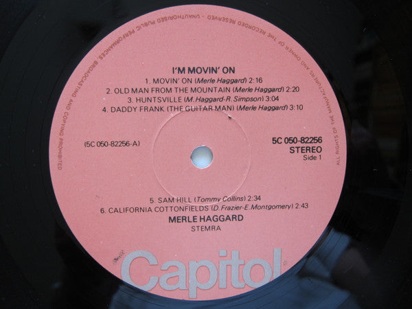Merle Haggard : I'm Movin'On (LP, Comp)