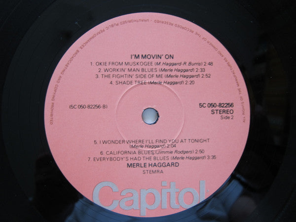 Merle Haggard : I'm Movin'On (LP, Comp)