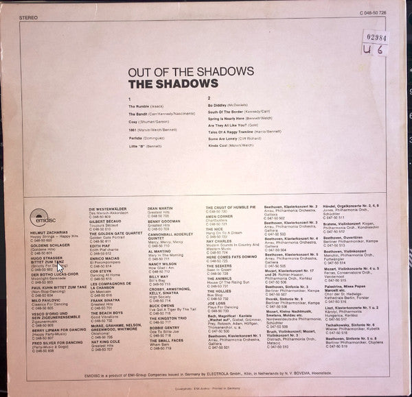 The Shadows : Out Of The Shadows (LP, Album)