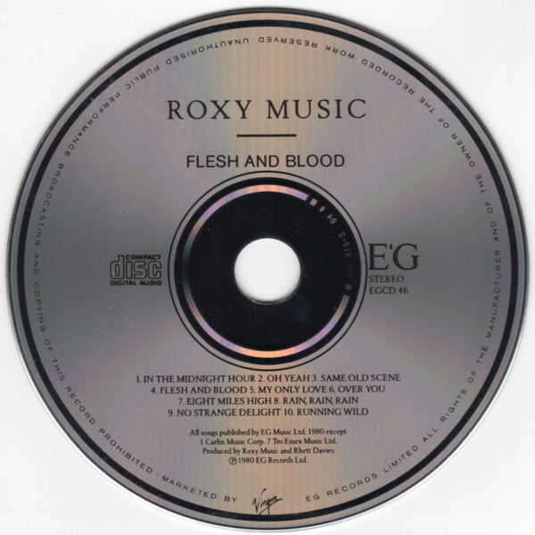 Roxy Music : Flesh + Blood (CD, Album, RE, Sil)