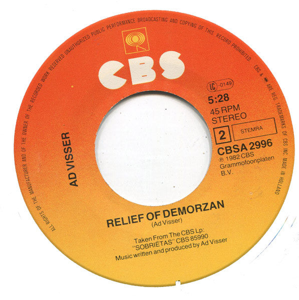 Ad Visser & Daniel Sahuleka : Giddyap A Gogo (7", Single)