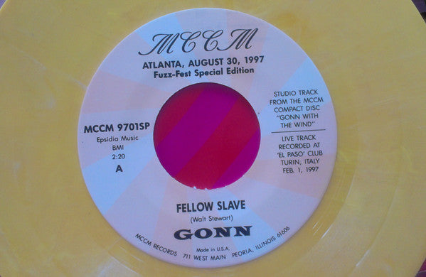 Gonn : Fellow Slave / The Wind (7", EP, Ltd, Num, Yel)