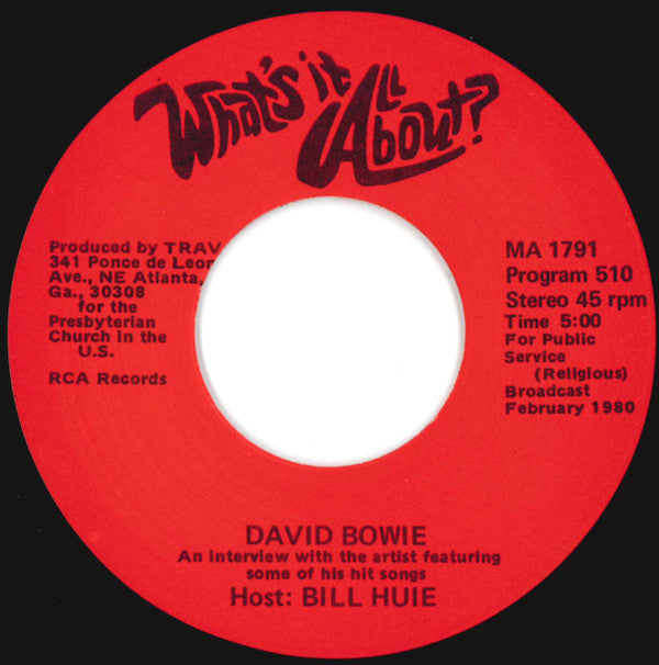 Bob Dylan / David Bowie : What's It All About? (7", Transcription)