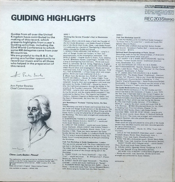 Various : Guiding Highlights (LP)