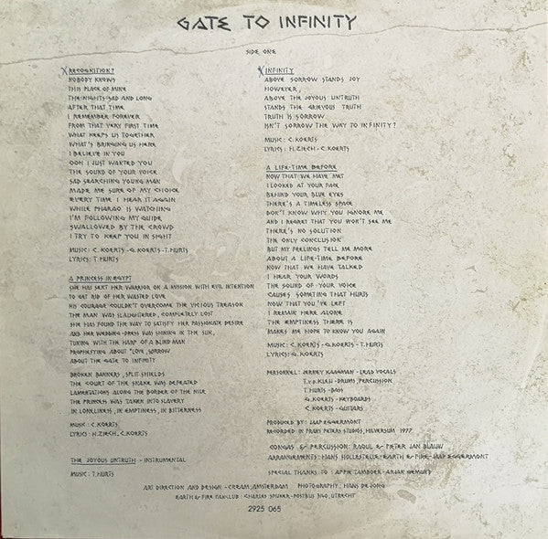 Earth And Fire : Gate To Infinity (LP, Album)