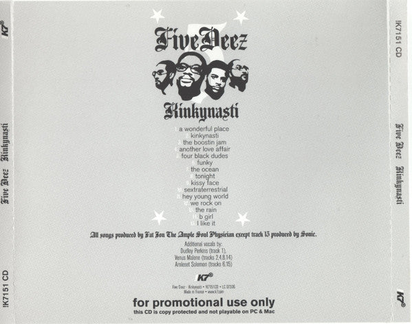 Five Deez : Kinkynasti (CD, Album, Copy Prot., Promo)