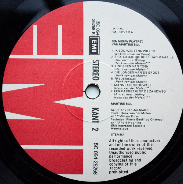 Martine Bijl : Een Nieuw Portret Van Martine Bijl (LP, Album, Comp)