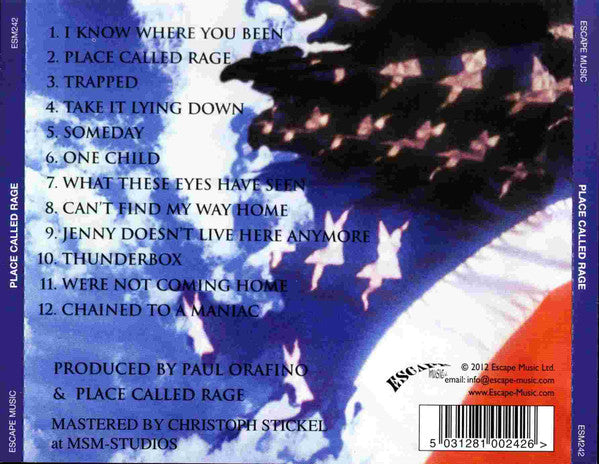 Place Called Rage : Place Called Rage (CD, Album, RE)