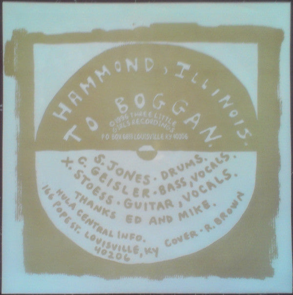 Hula Hoop : Hammond Illinois, To Bogan (7", Single, Red)