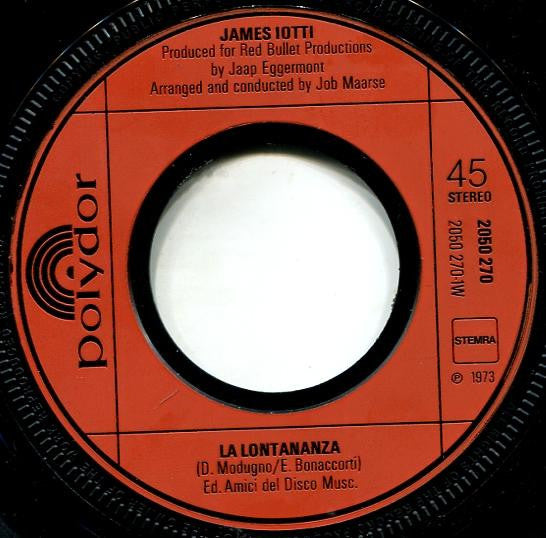 James Iotti : La Lontananza (7", Single)