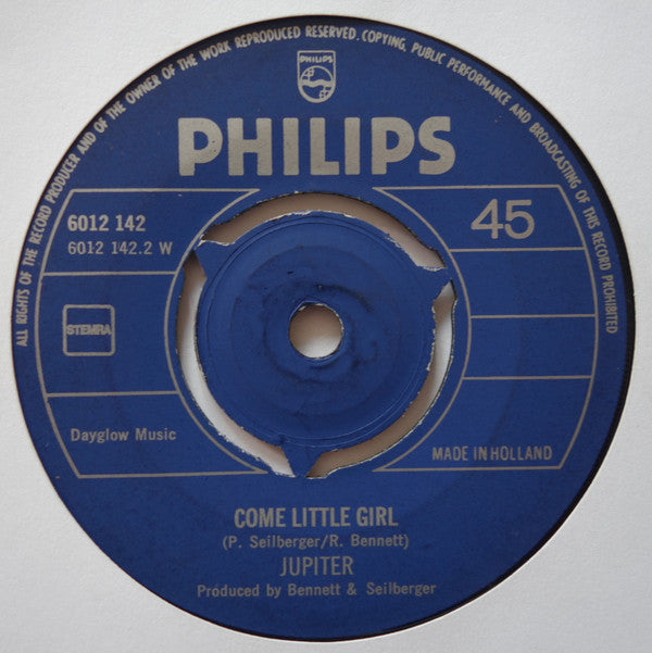 Jupiter (27) : Paper Trees / Come Little Girl (7", Single)