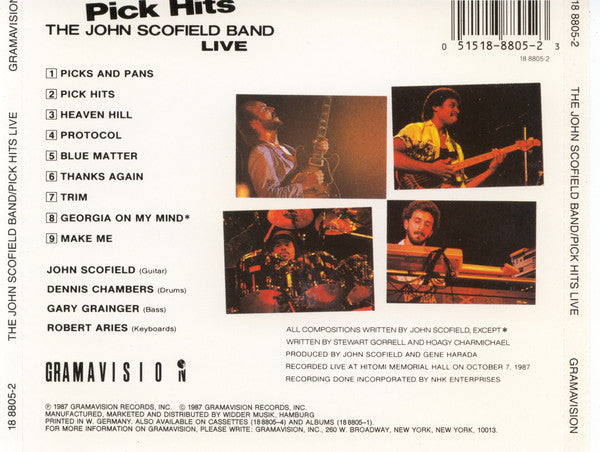 The John Scofield Band : Pick Hits Live (CD, Album, RE)