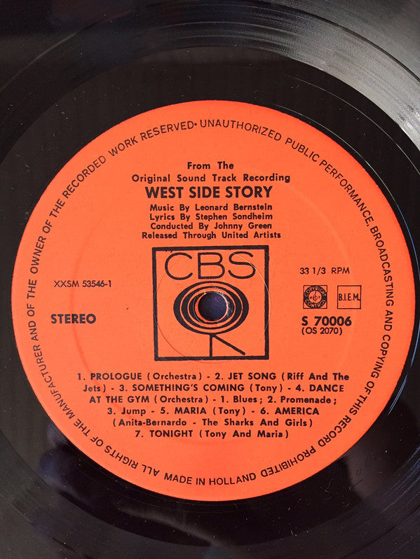 Leonard Bernstein : West Side Story (The Original Sound Track Recording) (LP, Album, RE, Gat)