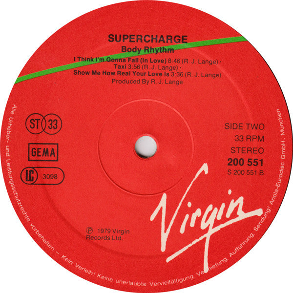 Supercharge (2) : Body Rhythm (LP, Album)