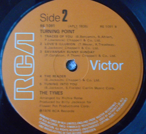 The Tymes : Turning Point (LP, Album, RE)