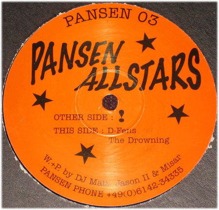 DJ Matt, Jason II & Misar : Pansen Allstars (12")