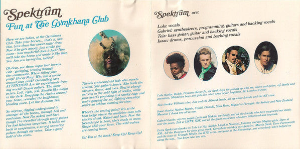 Spektrum : Fun At The Gymkhana Club (CD, Album)