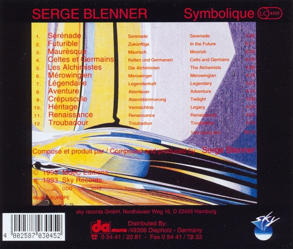 Serge Blenner : Symbolique (CD, Album)