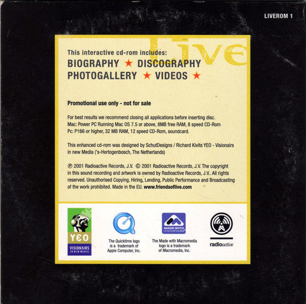 Live : Interactive CD-Rom (CD-ROM, Promo)