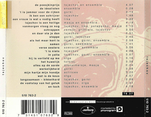 Boudewijn De Groot : Tsjechov: De Musical Van Robert Long & Dimitri Frenkel Frank (CD, Album)