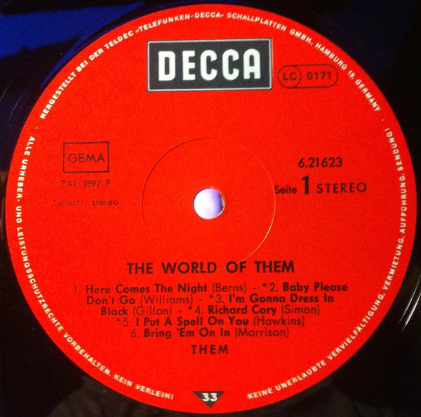 Them (3) : The World Of Them (LP, Comp, RP)
