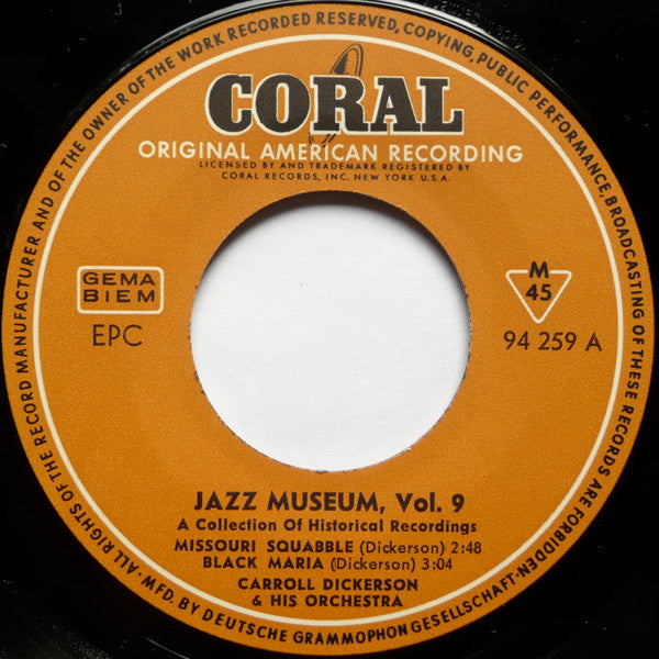 Carroll Dickerson - Jimmy Wade - The Jungle Band (3) : Carroll Dickerson, Jimmy Wade, The Jungleband 1928/29 (7", EP, Comp, Mono)
