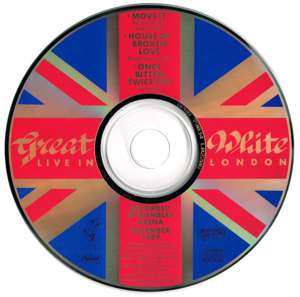 Great White : Live In London (CD, Single, Promo)