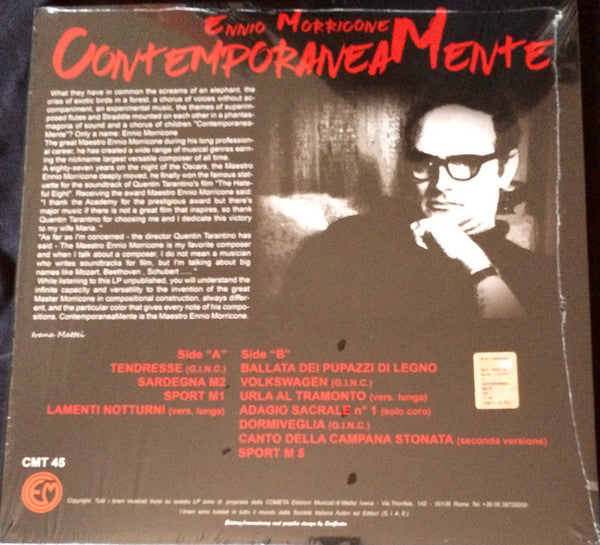 Ennio Morricone : ContemporaneaMente (LP, Ltd)