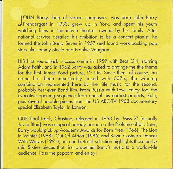 John Barry : Sixties Screen Themes (CD, Comp)