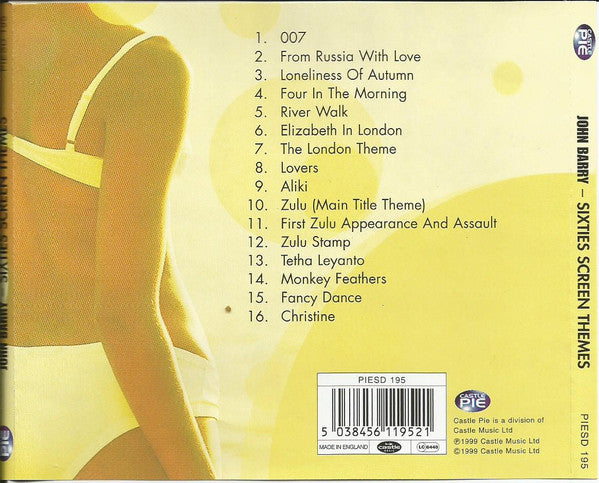 John Barry : Sixties Screen Themes (CD, Comp)