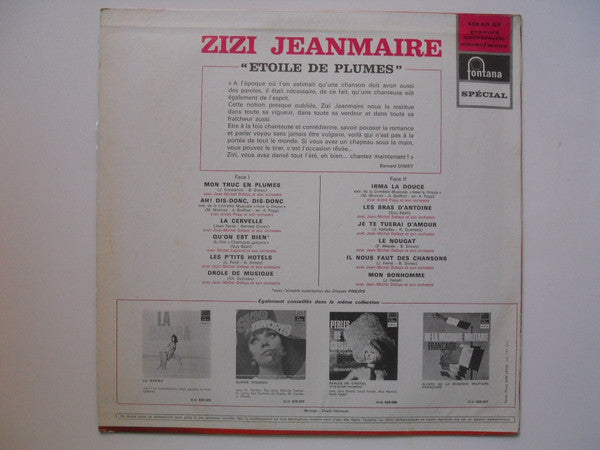 Zizi Jeanmaire : Etoile De Plumes (LP, Comp)
