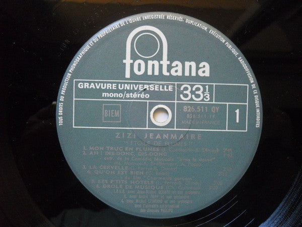 Zizi Jeanmaire : Etoile De Plumes (LP, Comp)
