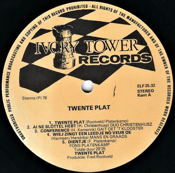 Various : Twente Plat - Een Klein Uur Twentse Humor Met (LP, Album)