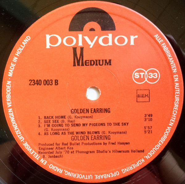 Golden Earring : Golden Earring (LP, Album, Gat)