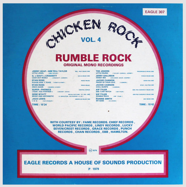 Various : Chicken Rock Vol. 4 (Rumble Rock) (LP, Comp)