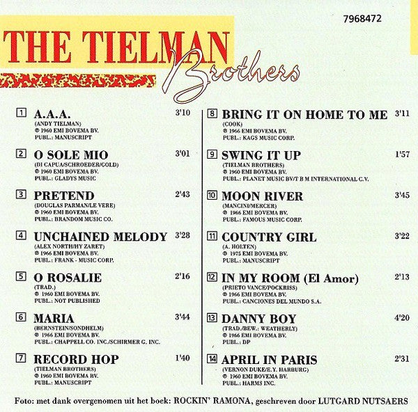 Tielman Brothers : Rock And Ballads (CD, Comp)