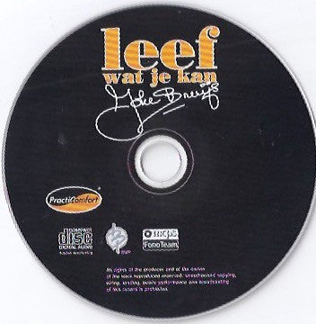 Joke Bruijs : Leef Wat Je Kan (CD, Album, Promo)