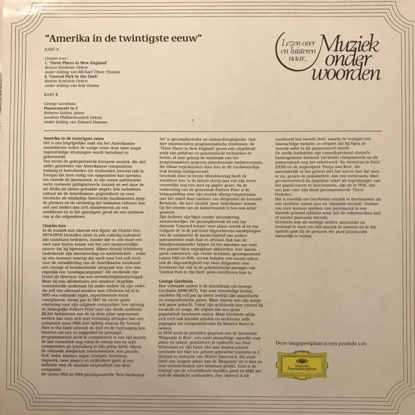 Charles Ives / George Gershwin : Amerika In De Twintigste Eeuw (LP, Comp)