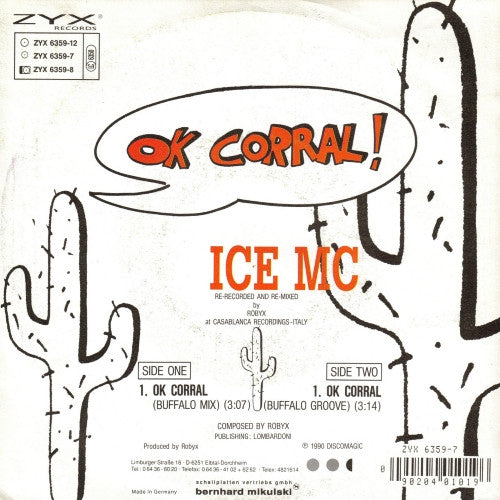 ICE MC : Ok Corral! (7", Single)