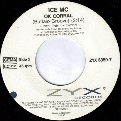 ICE MC : Ok Corral! (7", Single)