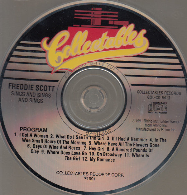 Freddie Scott (2) : Sings (CD, Album, RE)